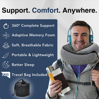 Nollis Rest™ | 360° Support Travel Pillow